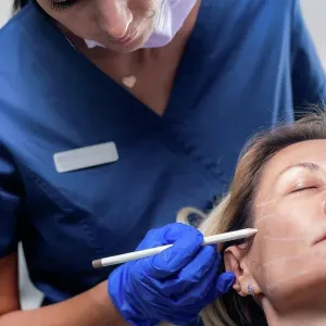 Mesotherapy thread face lift procedure Mesotherapy thread face lift procedure