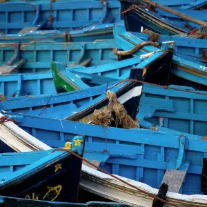Morocco - blue boats