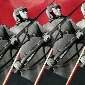 Red Army Men, Stepanova, Varvara Fyodorovna (1894-1958)