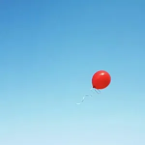 Red Balloon in Sky Red Balloon in Sky