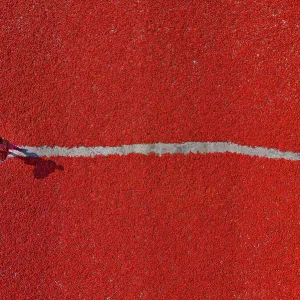 Sariakandi, Bangladesh - 29 February 2020: Aerial view of people working in a field collecting red chilli pepper Sariakandi, Bangladesh - 29 February 2020: Aerial view of people working in a field collecting red chilli pepper