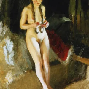 Signe. Anders Leonard Zorn (1860-1920). Oil on canvas. Dated 1912. 90.6 x 61cm Signe. Anders Leonard Zorn (1860-1920). Oil on canvas. Dated 1912. 90.6 x 61cm