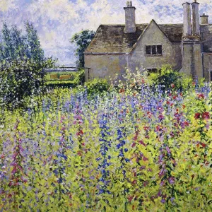 View to the Farm House (Morning, July), Lock Farm, Buscot Charles Neal (b.1951/British) Oil on canvas View to the Farm House (Morning, July), Lock Farm, Buscot Charles Neal (b.1951/British) Oil on canvas