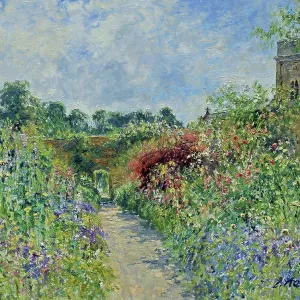The Walled Garden, Rousham House, Steeple Aston, Oxfordshire 2003 Charles Neal (b.1951 British) Oil on panel The Walled Garden, Rousham House, Steeple Aston, Oxfordshire 2003 Charles Neal (b.1951 British) Oil on panel