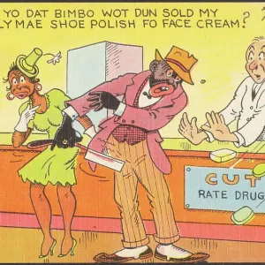 Is yo dat bimbo wot dun sold my Lily Mae shoe polish fo face cream Is yo dat bimbo wot dun sold my Lily Mae shoe polish fo face cream