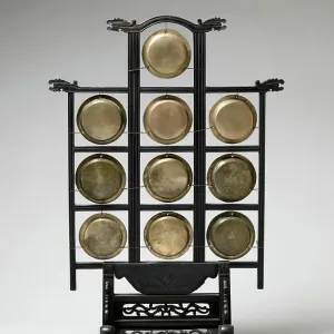 Yunluo (鑼 )'Cloud Gong 19th century Chinese The yunluo consists of ten tuned bronze gongs of varying thicknesses