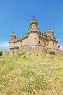 15th Prints: 15Th Century Castle Of Los Mendoza, Manzanares El Real Comunidad De Madrid Spain
