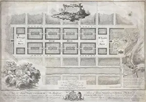 Scotland Prints: 1768 James Craig Map of New Town, Edinburgh, Scotland (First Plan of New Town)