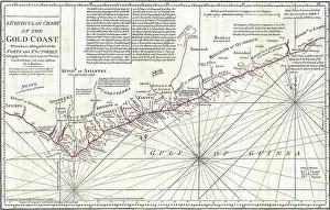 Most Prints: 1794 Boulton and Anville Wall Map of Africa (most important 18th cntry map of Africa)