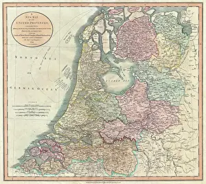 Geographicus Prints: 1799 Cary Map of the Netherlands