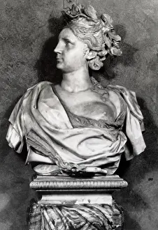 Marble Prints: 17th century marble bust School of Bernini
