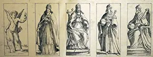 Cards Prints: 17th Century tarot cards by Giuseppe Maria Mitelli (1632-1718). Originating from Bologna