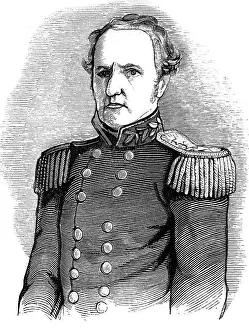 Union Prints: 1800S 1860S Major General Robert Patterson Served Mexican-Amrican War And Briefly In Union Army During American Civil