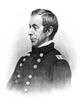 Union Prints: 1800S 1860S Portrait George A Mccall Brigadier General Union Army During American Civil War Captured June 1862 Sent