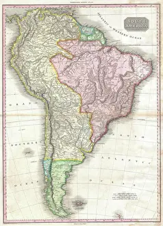 Geographicus Prints: 1818 Pinkerton Map of South America