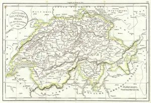 Geographicus Prints: 1832 Delamarche Map of Switzerland