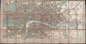 Pocket Prints: 1849 Cruchley Pocket Map of London, England