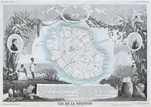 Geographicus Prints: 1850 Levasseur Map of Ile de La Reunion