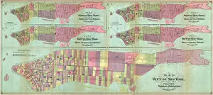 Hardy Prints: 1870 Hardy Map of Manhattan, New York City