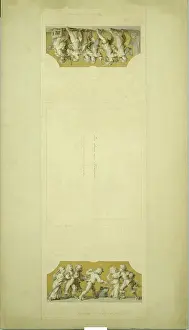Composition Prints: An 1886 pencil drawing with black spring
