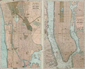 Geographicus Prints: 1899 Home Life Map of New York City ( Manhattan and the Bronx )
