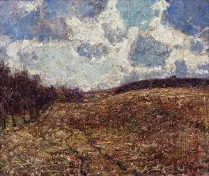 Land Scape Prints: 1900 Hilly Landscape in Late Autonen