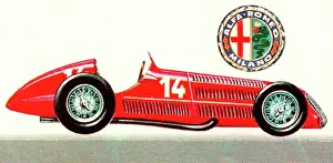1938 Prints: 1938 Alfa Romeo Type 158A racing car