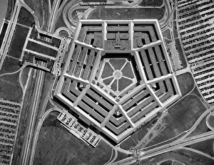 Property Prints: 1940s 1950s AERIAL VIEW THE PENTAGON ARLINGTON VA USA