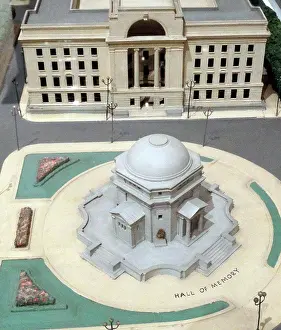 England Prints: 1941 model of the proposed Birmingham Civic Centre