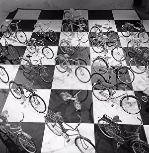Biking Prints: 1950s bicycles. Swedish bicycle manufacturer Nymanbolaget built their first bicycles 1888