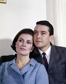 People Adults Prints: 1960S Couple Portrait Man Woman