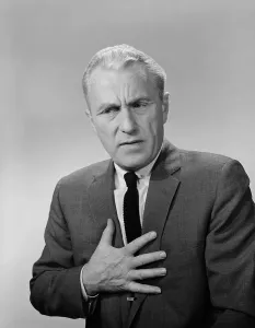 Ponder Prints: 1960S Older Man Hand To Stomach Upset Nauseous Worried Facial Expression