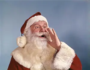 Overweight Prints: 1960S Santa Claus Calling Out