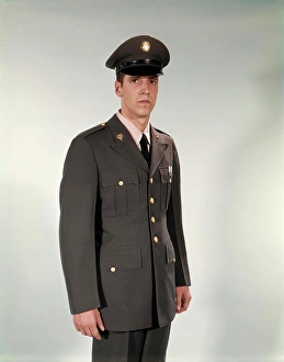 Guard Prints: 1960S Young Man In Army National Guard Dress Uniform Soldier Soldiers Vintage Portrait Retro Vintage
