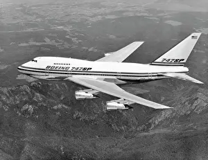 Oldtime Prints: 1970s BOEING 747 SP JET AIRPLANE IN FLIGHT