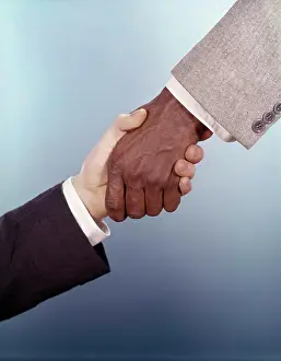 Race Prints: 1970S Racial Unity Handshake