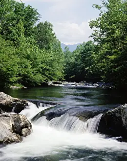 Refreshing Prints: 1980s LITTLE PIGEON RIVER GREAT SMOKY MOUNTAINS NATIONAL PARK TENNESSEE USA