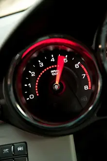 Static Prints: 2009 Cadillac CTSV, interior, close-up of instrument panel