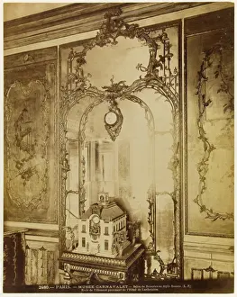 Louis Prints: 2480 Paris, Carnavalet Museum. Boiseries living room in Rococo style
