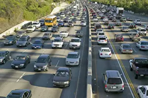 Urgency Prints: 405 freeway near Sunset Blvd. at rush hour, Los Angeles, California
