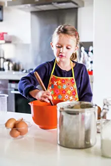 Sugar Prints: 5 year-old girl learning cooking