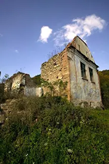 Romania Prints: Abandoned House, Decline Of Saxon Villages, Threat To Peasant Economy In Rural Romania