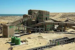 Republic Of South Africa Prints: Abandoned industrial site of a diamond mine