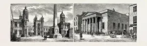 Engraved Image Prints: ABERDEEN: MARISCHAL COLLEGE EXTERIOR OF THE QUADRANGLE (LEFT); MUSIC HALL BUILDINGS (RIGHT)