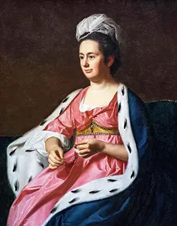 Beautiful Woman Prints: Abigail Babcock (Mrs. Adam Babcock) Oil on canvas; c