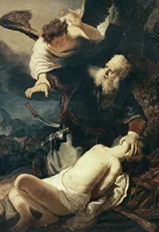 Knife Prints: Abraham & Isaac Harmensz Van Rijn Rembrandt (1606-1669/Dutch) Hermitage Museum
