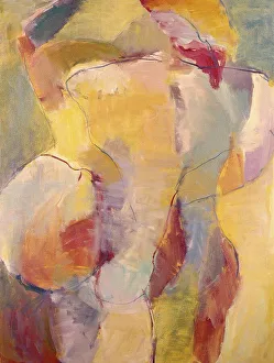 Chinese American Prints: Abstract #6 Diana Ong (b.1940 Chinese-American) Acrylic on Canvas Private Collection