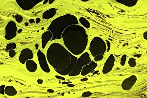 Stain Prints: Abstract creative marble pattern texture. Traditional art of Ebr