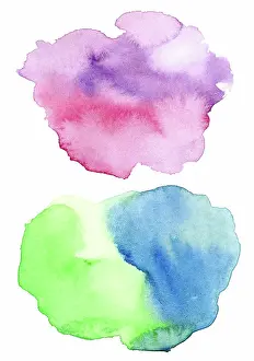 Dekoration Prints: Abstract hand drawn watercolor background Abstract hand drawn watercolor background