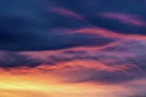 Holidays Prints: Abstract sunset of a spectacular sky full of clouds